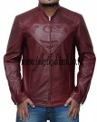 Jaket Kulit Superman A494